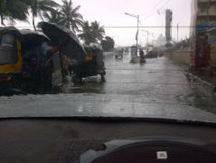 View from the backseat... a tenacious Mumbai monsoon 