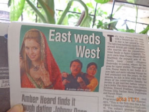 East weds west - read all about it!