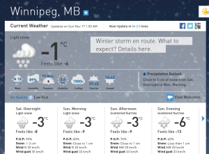 Winter is coming! (The Weather Network)