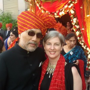 Partner + I at one of the many Mumbai marriages, Dec 2014